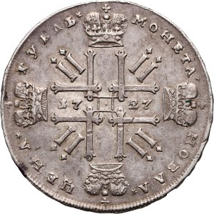 Russia, Peter II, Rouble 1727, Moscow