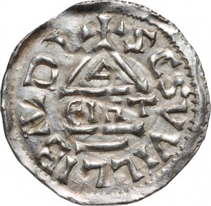 Germany, Bayern, Heinrich II der Zänker 985-995, Denar, Eichstätt, mintmaster EIHT