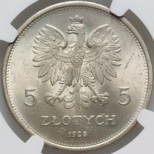 II RP, 5 złotych 1928, Warszawa, Nike