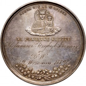 XIX wiek, medal chrzcielny XIX wiek, Warszawa, Paweł Bitschan