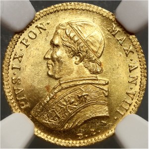 Vatican, Papal States, Pius IX, Scudo 1853-VIII R, Rome