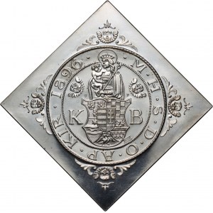 Hungary, Franz Joseph I, Thaler Clipe 1896, Restrike