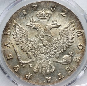 Russia, Elizabeth I, Rouble 1752 ММД E, Red Mint