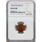 II RP, 2 grosze 1938, Warszawa
