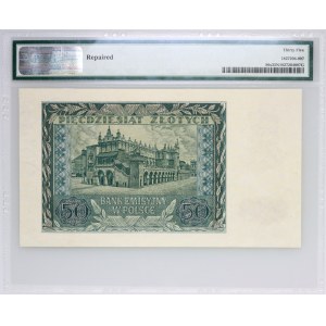 Generalne Gubernatorstwo, 50 złotych 1.03.1940, seria A 0000000, WZÓR