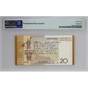 III RP, 20 złotych 2009, 200. Rocznica Urodzin Juliusza Słowackiego, seria JS