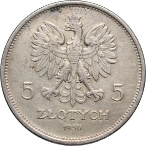 II RP, 5 złotych 1930, Warszawa, Nike
