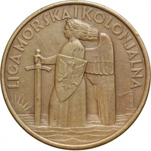II RP, medal bez daty (1935), Liga Morska i Kolonjalna / XV-lecie odzyskania dostępu morza