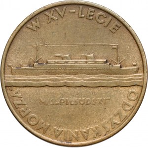 II RP, medal bez daty (1935), Liga Morska i Kolonjalna / XV-lecie odzyskania dostępu morza