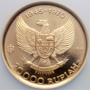 Indonesia 20000 Rupiah 1970 Garuda bird, Paris