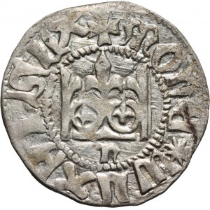 Władysław Jagiełło 1386-1434, półgrosz, Kraków, litera N