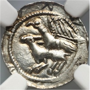 Władysław II Wygnaniec 1138-1146, denar, orzeł i zając