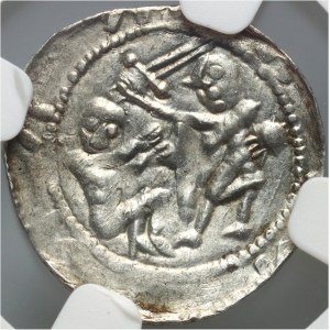 Władysław II Wygnaniec 1138-1146, denar, orzeł i zając