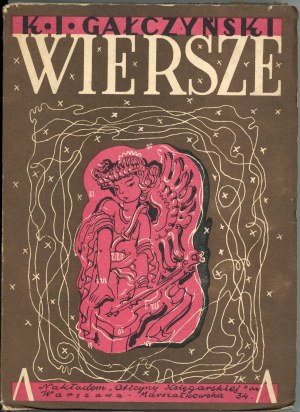 Galczynski Konstanty Ildefons - Poems. Cover and illustrations by Jan Knothe. Warsaw 1946 Oficyna Księgarska. 1st edition.