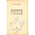 Schneigert Zbigniew - Wojskowe koleje linowe. Warszawa 1966 Wyd. MON.