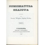 Stężyński-Bandtkie Kazimierz Władysław - Numismatyka krajowa opisana przez ... T. 1-2. Warszawa 1988 Wyd. AiF.
