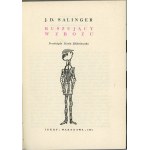 Salinger Jerome David - Buszujący w zbożu. Przełożyła Maria Skibniewska. Warszawa 1961 Iskry. Wydanie 1. Okładkę i obwolutę projektował Jan Młodożeniec.