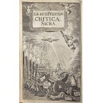Pfeiffer August - Critica sacra, de sacri codicis partitione. Editionibus varriis, linguis originalibus & illibata [...] translatione in lingvas totius universi, de Masora & Kabbala, Talmude denique & Alcorano. Tractatus quator. Ed. 5. Lipsiae 1712