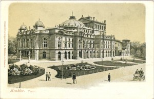 Krakov - Městské divadlo, kolem roku 1900.