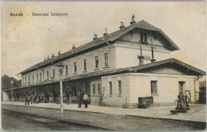 Sanok - Railway station, ca. 1910.