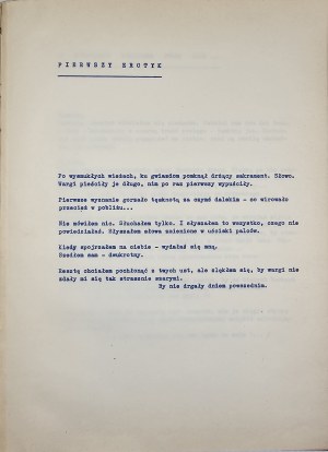 Jęczalik Tadeusz - Tych ten. Cracow 1942 Nakł. autor. Dedication by the author.