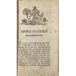 Buffon Georges Louis Leclerc - Epoki natury przez pana Buffon wydane w języku francuzkim przez X. Stasica wytłumaczone na język polski z dodaniem myśli, i niektórych uwag. Warszawa 1786 Nakł. i Druk. Michała Grölla. Wydanie 1.