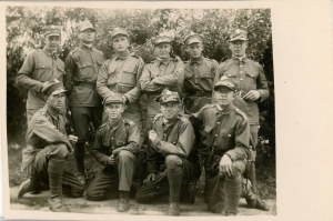 1er régiment d'infanterie de la Légion - Soldats dans la zone des casernes à Vilnius, 1930.