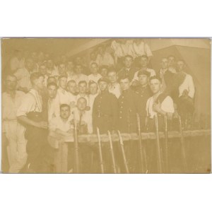 52 Pułk Piechoty Strzelców Kresowych - Grupa żołnierzy, Złoczów, ok. 1930.