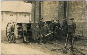 20e régiment d'artillerie légère - Groupe de soldats, vers 1930.