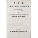 Recueil de psaumes, de chants spirituels et de prières pour les dévotions publiques et privées au service de l'Église évangélique. Vilnius 1856 Imprimé par Joseph Zawadzki.