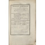 Connaissance des Tems, aL`Usage des Astronomes et Navigateurs, pour l`an X. De L`Ere de la Republique Francaise. Publiee par le Bureau des Longitudes. Paris , de L`Imprimerie de la Republique. Fructidor An VII [1798].