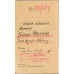 Książka poborów Komisji Gospodarczej 3 Dyw. Legionów, 1921.