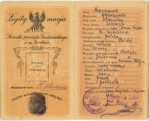 Legitimace, Starosta z okresu Grodno ve městě Grodno, 1919/1920.