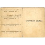 Legitymacja uczniowska, Kuratorjum Okręgu Szkolnego Lwowskiego, Seminarium Nauczycielskie Żeńskie we Lwowie, 1933/34.