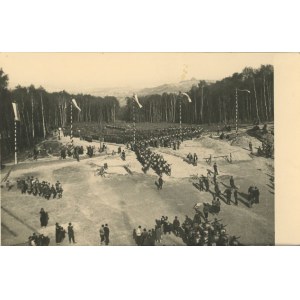 39 Pułk Piechoty Strzelców Lwowskich - Oddziały 39 pp. wraz z przysposobieniem wojskowym na Sowińcu, 1936.