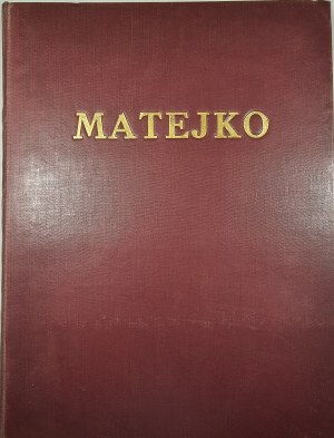 Treter Mieczyslaw - Matejko. The artist's personality, works, form and style. 385 engravings in the text and 40 plates and 2 synchronic plates. Lviv-Warsaw 1939 Ksiaznica Atlas.