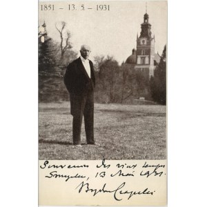 Hutten-Czapski Bogdan, dedykacja i autograf z okazji 80. urodzin, 1931.