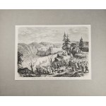 [Powstanie styczniowe] Atak powstańców na zamek w Ojcowie, 1863.