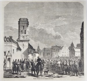 [Lednové povstání] Polští zajatci převáženi do Kališe, 1863.