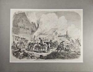 [Insurrection de janvier] Prise d'un village d'insurgés par des cosaques, 1863.