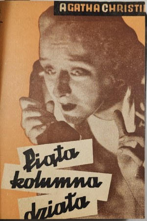Christie Agatha - The fifth column acts. Katowice 1947 Avir Publishing.