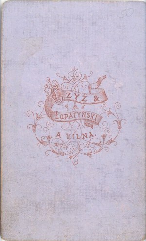 Vilnius, Czyż & Lopatyński - Muž, okolo roku 1870.