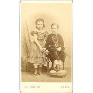 Poznań, Zeuschner A. & F. - Dzieci, ok. 1870.