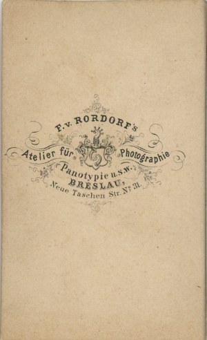 Wrocław, F. de Rordorf. - Homme, vers 1860.