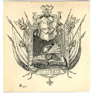 Ekslibris Stefana de Ursko Dunikowskiego, 1905.