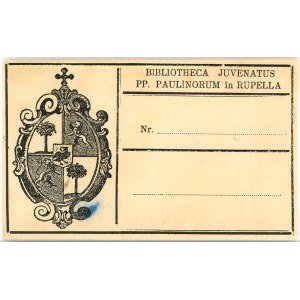 Ekslibris herbowy paulinów na Skałce, Kraków lata 30. XX w.