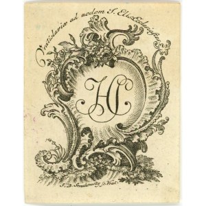 Ekslibris Jana Strachowskiego dla Hieronima Scholza, Wrocław XVIII w.
