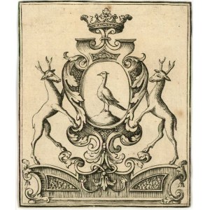 Eslibris des armoiries de la famille Görz-Wrisberg, vers 1790.