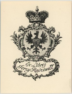 Ex-libris of Jerzy Radziwill, first half of the 20th century.