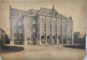 Cracovia - Università, disegno di cartolina postale[?], 1903.